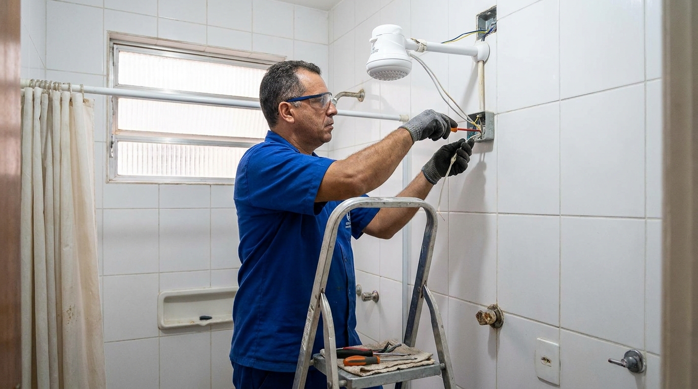 Instalação de Chuveiro Elétrico perto de mim em Franca‑SP